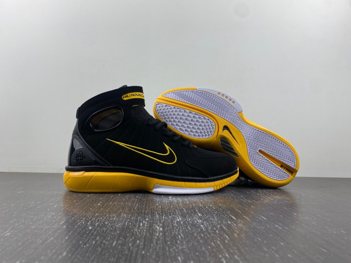 nike air zoom huarache 2k4 black varsity maize 308475-003