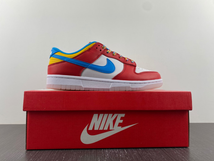 lebron james x nike dunk low “fruity pebbles” dh8009-600