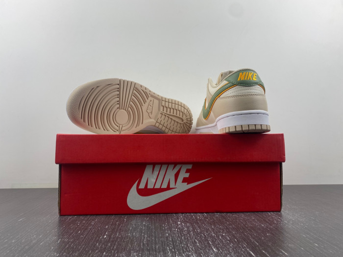 nike dunk low pale ivory oil green fq6869-131