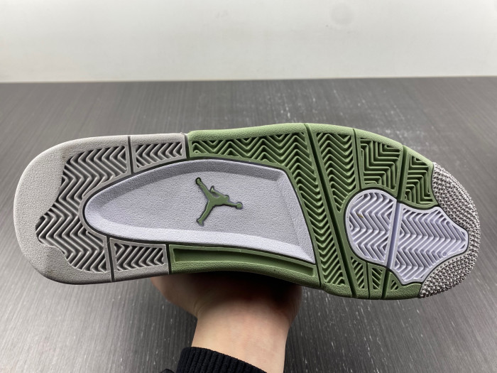 air jordan 4 wmns “oil green” aq9129-103