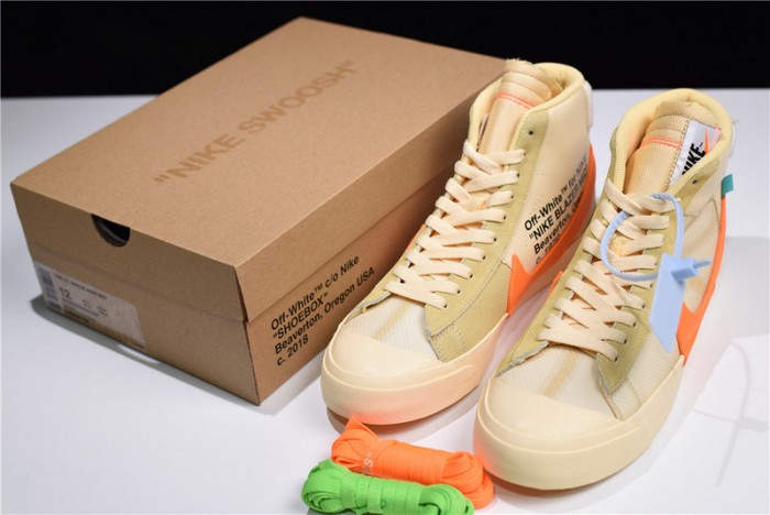 ow nike blazer studio mid pale vanilla aa3832-700