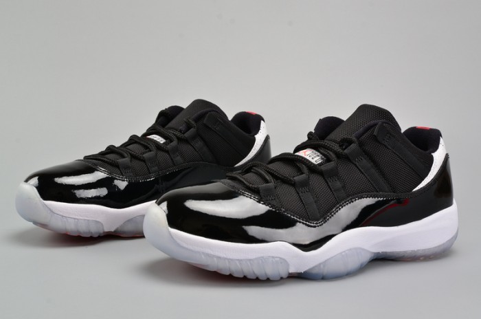air jordan 11 retro low "infrared 23" black mens 528895-023