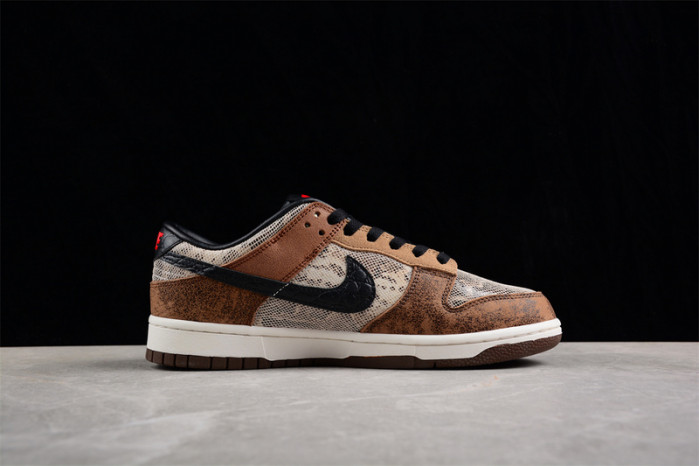 nike dunk low premium co.jp brown snakeskin fj5434-120