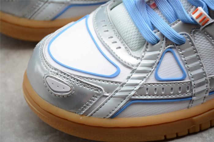 off-w x nike air rubber dunk “university blue” cu6015-100