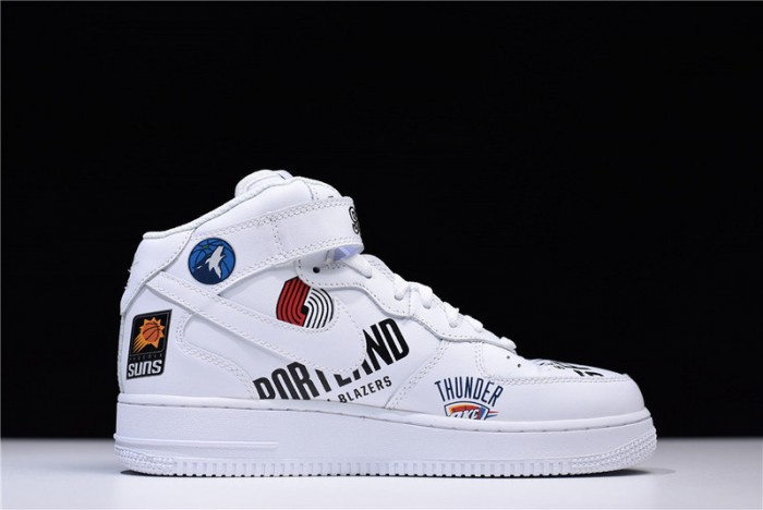 S*p*e x nike air force 1 mid nba teams white aq8017-100