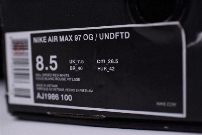 nike air max 97 undefeated white