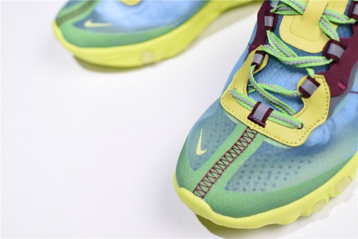 undercover x nike react element 87 blue volt bq2718-400