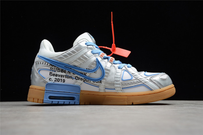 off-w x nike air rubber dunk “university blue” cu6015-100