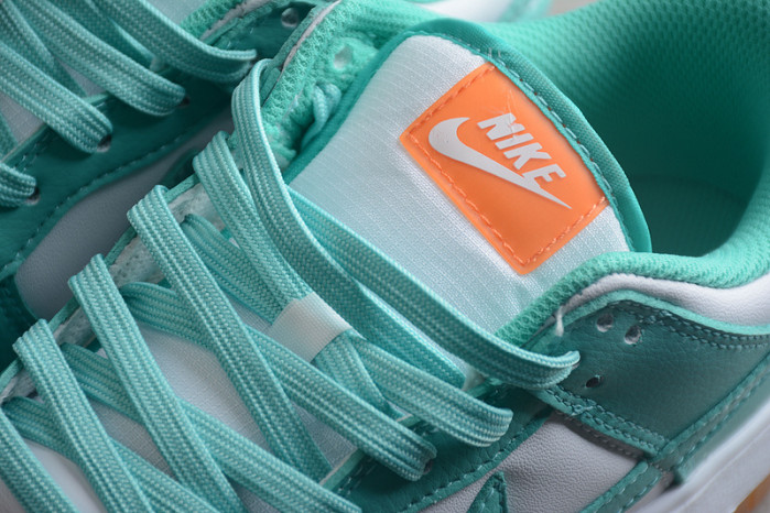 nike dunk low turquoise green orange dv2190-100