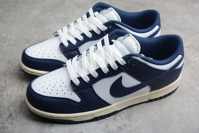 nike sb dunk low navy blue white running shoe dd1503-115