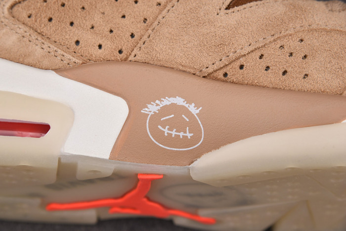 travis scott x air jordan 6 “british khaki ” dh0690-200