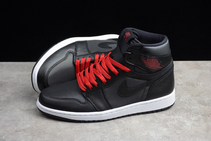 air jordan 1 high black satin 555088-060