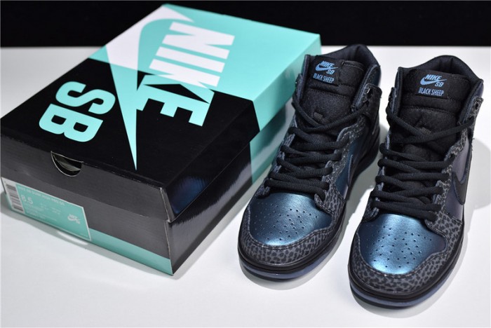 nike sb dunk high black sheep hornet bq6827-001