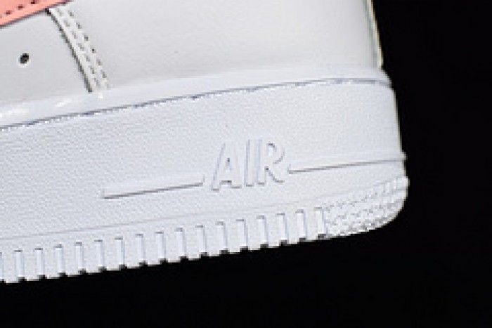 nike womens air force 1 low white pink ah0287-102