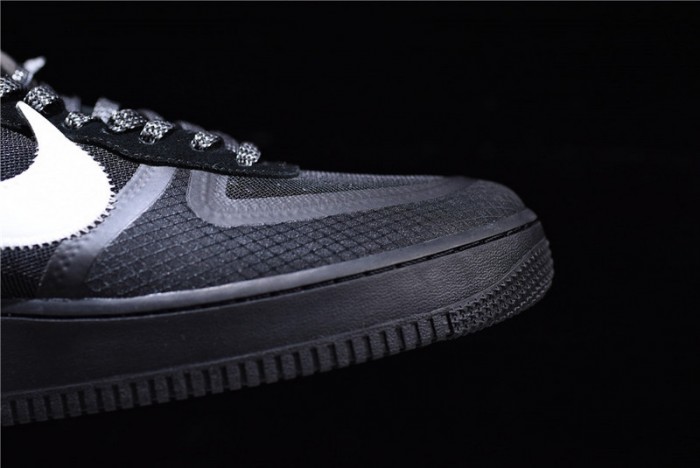 ow nike air force 1 low black ao4606-001